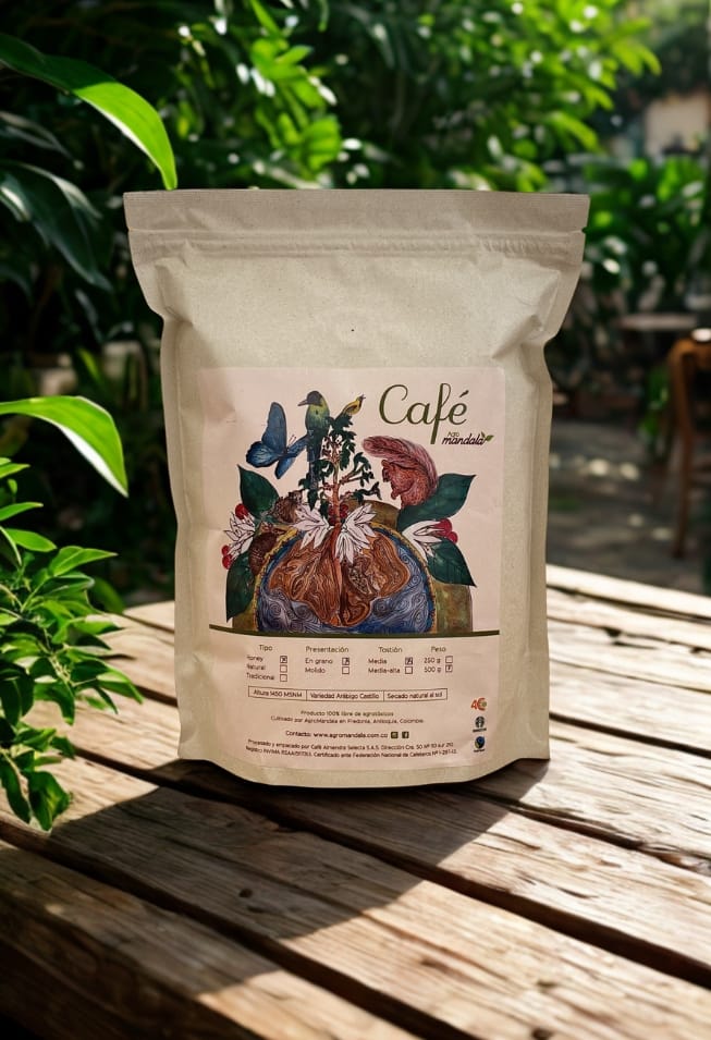 Cafe Honey en Grano o Molido (500g)
